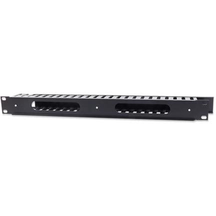 Organizador Intellinet Cables 19" 1U Horizontal Metalico Color Negro - 169950