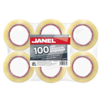 Cinta Janel 155 Empaque Transparente 48Mmx50M Paquete C/6 Pzas - 1554850700 FullOffice.com