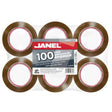 Cinta Janel 156 Empaque Canela 48Mmx50M Paquete C/6 Pzas - 1564850700 FullOffice.com