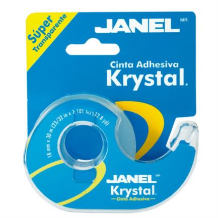 Cinta Adhesiva Janel Krystal 120 018X30M C/Despachador - 1201830100 FullOffice.com