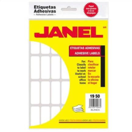 Etiquetas Adhesivas Janel Clásicas Escolar No. 15 19X50Mm Sobre C/504 - 1001950100 FullOffice.com