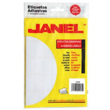 Etiquetas Adhesivas Janel Clásicas Escolar No. 19 50X50Mm Sobre C/168 - 1005050100 FullOffice.com