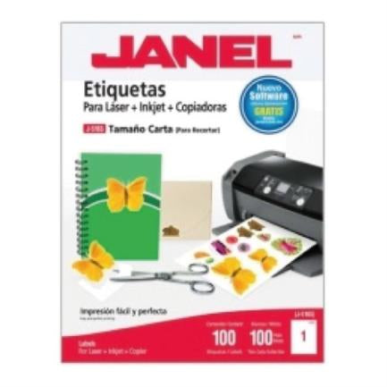 Etiqueta Janel 109 Laser 216 X 279 100H C/100 - 1095165101 FullOffice.com