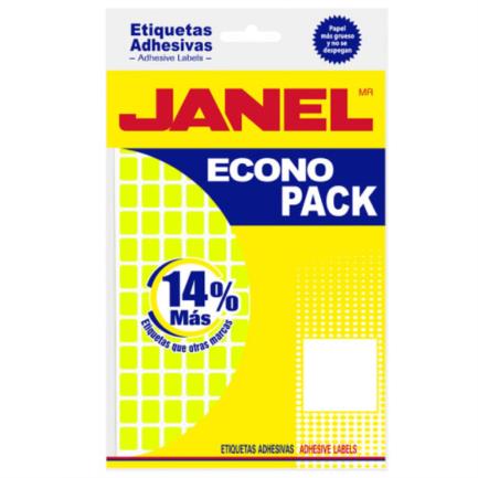 Etiquetas Adhesivas Janel Econopack No 4 Amarilla 8Mm X 20Mm C/1008 Etiquetas Por Sobre - E060820204 FullOffice.com