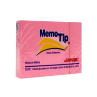 Notas Adhesivas Janel Memo Tip 2X3" Colores Neón - 6560203797