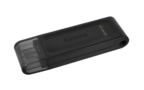 Memoria Usb Kingston Datatraveler 70 64Gb Usb-C Color Negro - Dt70/64Gb FullOffice.com