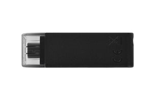 Memoria Usb Kingston Datatraveler 70 64Gb Usb-C Color Negro - Dt70/64Gb FullOffice.com