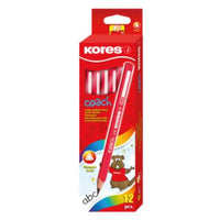 Lapiz Grafito Kores Jumbo Coach Triangular 2Hb Rojo C/12 - 925305 FullOffice.com