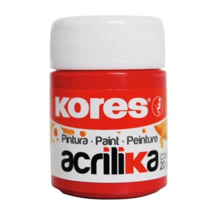 Pintura Acrilica Kores 20 Ml Rojo C/12 Botes - 727114 FullOffice.com