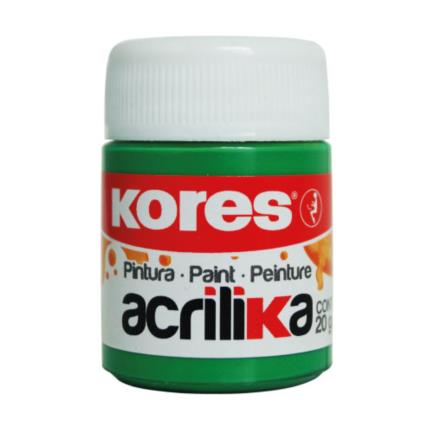 Pintura Acrilica Kores 20 Ml Verde C/12 Botes - 727138 FullOffice.com