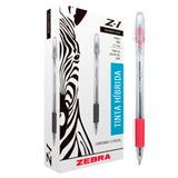 Bolígrafo Zebra Z-1 Fino 0.7Mm Tinta Híbrida Color Rojo C/12 Pzas - 2193314 FullOffice.com