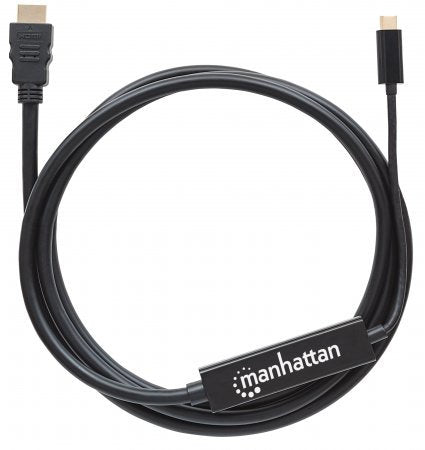 Cable Manhattan Adaptador Usb-C A Hdmi 4K Salida 2M Color Negro - 151764 FullOffice.com