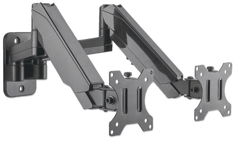 Soporte Manhattan Universal Pared Para 2 Monitores 17" A 32" Pistón Hasta 8 Kg - 461627