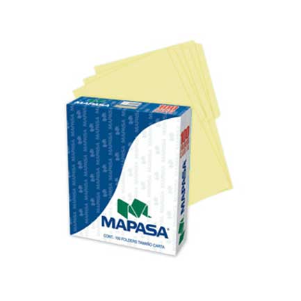Folders Mapasa Canario Carta C/100 - Pc0005 FullOffice.com