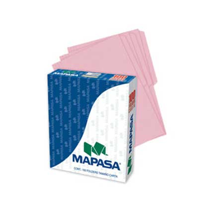Folders Mapasa Rosa Carta C/100 - Pr0001 FullOffice.com