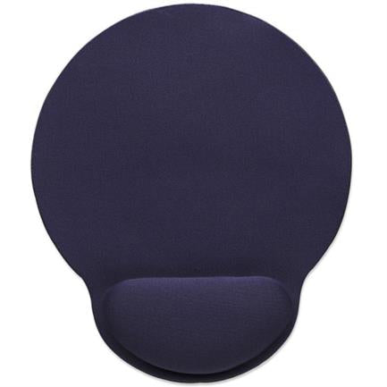 Mouse Pad Manhattan Tipo Gel C/Descansa Muñecas Color Azul Marino - 434386 FullOffice.com