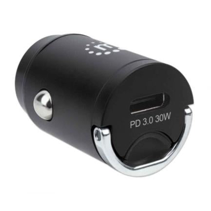 Mini Cargador Usb Manhattan Auto Pd 1 Puerto Usb-C 30W Color Negro - 102421 FullOffice.com