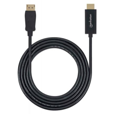 Cable Manhattan Displayport/Hdmi M-M 1080P1M Color Negro - 152662 FullOffice.com