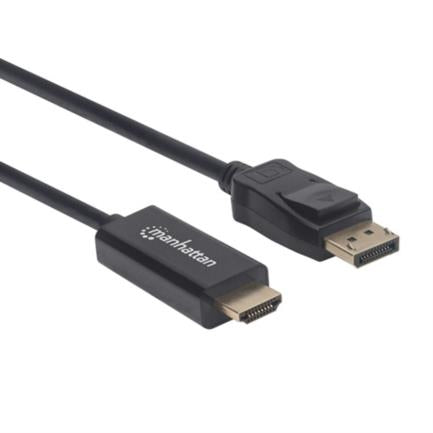 Cable Manhattan Displayport/Hdmi M-M 1080P3M Color Negro - 153188 FullOffice.com