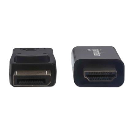 Cable Manhattan Displayport/Hdmi M-M 1080P3M Color Negro - 153188 FullOffice.com