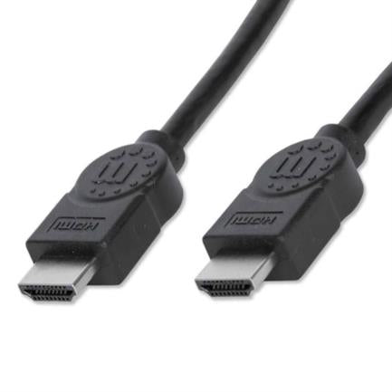 Cable Manhattan Hdmi 1.3 M-M Alta Velocidad Blindado 22.5M Color Negro - 308458 FullOffice.com