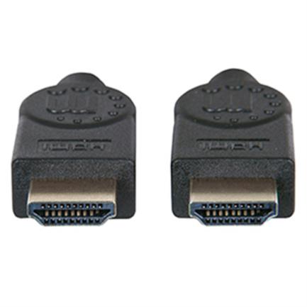 Cable Manhattan Hdmi 2.1 8K M-M Ultra Alta Velocidad 2M Color Negro - 354080 FullOffice.com