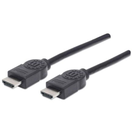 Cable Manhattan Hdmi 1.4 M-M Alta Velocidad Canal Ethernet 5M Color Negro - 323239 FullOffice.com