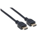 Cable Manhattan Hdmi M-M Alta Velocidad Con Ethernet 1M Color Negro - 353922 FullOffice.com