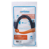 Cable Manhattan Usb 2.0 A-B Alta Velocidad 5M Color Negro - 337779 FullOffice.com