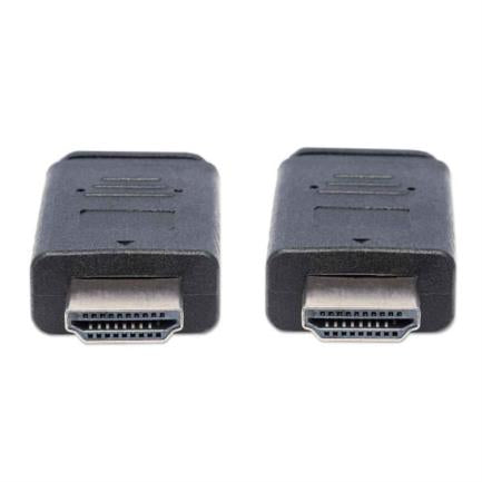 Cable Manhattan Hdmi M-M Plano Alta Velocidad Con Canal Ethernet 10M Color Negro - 391559 FullOffice.com