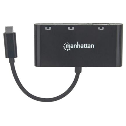 Convertidor Manhattan Video Usb-C A Hdmi/Dp/Svga Color Negro - 152990 FullOffice.com