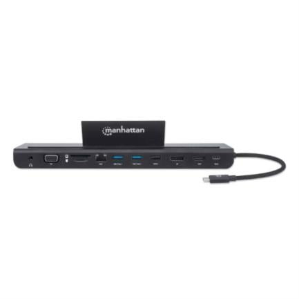 Docking Manhattan Usb-C A 11 Puertos Para 3 Monitores Con Mst - 153478 FullOffice.com