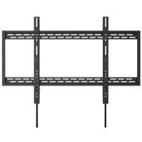 Manhattan Soporte de pared para TV/monitores (Fijo), pantallas 60"–100", Compatibilidad VESA: de 200x200 a 900x600 mm (verifique las dimensiones de los cuatro orificios de montaje traseros), carga máxima 50 kg, negro Monitor negro