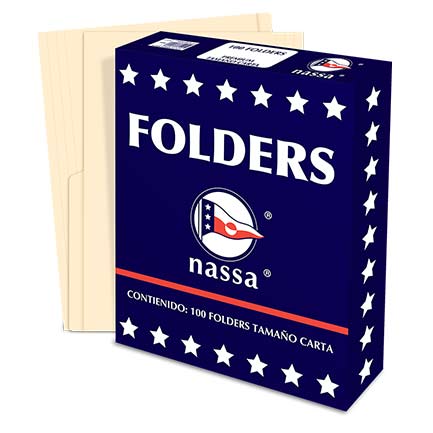 Folder Nassa Carta Crema C/100 Piezas - Pc1001 FullOffice.com