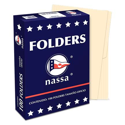Folder Nassa Premium Oficio Crema C/100 Piezas - Pc1002 FullOffice.com