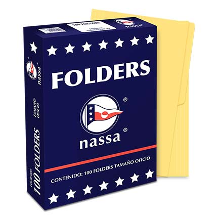 Folder Nassa Oficio Canario C/100 Piezas - Pc1006 FullOffice.com