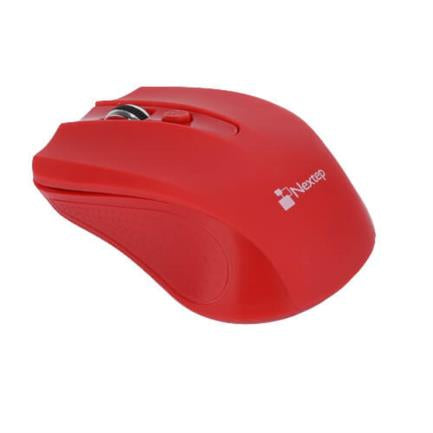 Mouse Nextep Inalámbrico Usb Color Rojo 1600 Dpi Baterías Incluidas - Ne-411 FullOffice.com