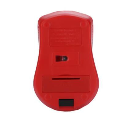 Mouse Nextep Inalámbrico Usb Color Rojo 1600 Dpi Baterías Incluidas - Ne-411 FullOffice.com