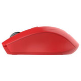 Mouse Nextep Inalámbrico Ergónomico Usb 1600 Dpi Batería Incluida Color Rojo - Ne-411E FullOffice.com