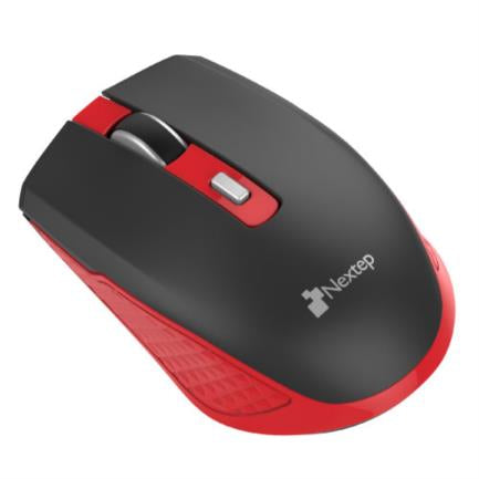 Mouse Nextep Inalámbrico Recargable Switch Encendido 1600 Dpi Color Negro-Rojo - Ne-413Nr FullOffice.com