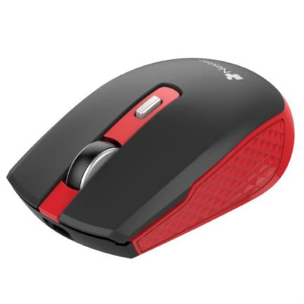 Mouse Nextep Inalámbrico Recargable Switch Encendido 1600 Dpi Color Negro-Rojo - Ne-413Nr FullOffice.com