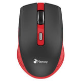 Mouse Nextep Inalámbrico Recargable Switch Encendido 1600 Dpi Color Negro-Rojo - Ne-413Nr FullOffice.com