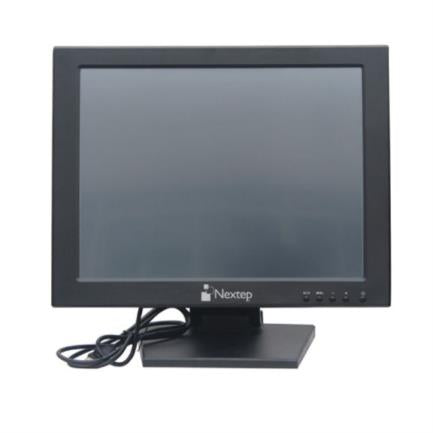 Monitor Nextep Touch Screen Punto De Venta 15" Lcd Con Base - Ne-520