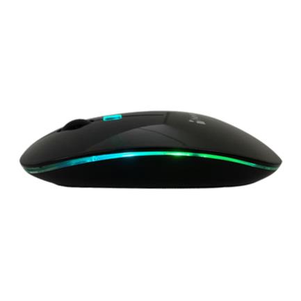 Mouse Nextep Inalámbrico Recargable Delgado/Silencioso Rgb 1600 Dpi Color Negro - Ne-412N FullOffice.com