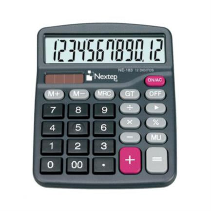 Calculadora Nextep 12 Dígitos Semi Escritorio Bateria/Solar - Ne-183 FullOffice.com