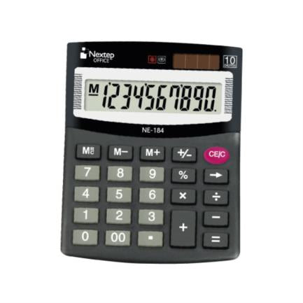 Calculadora Nextep 10 Dígitos Semi Escritorio Bateria/Solar - Ne-184 FullOffice.com