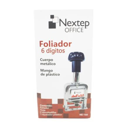 Foliador Nextep Acero 6 Dígitos - Ne-166 FullOffice.com