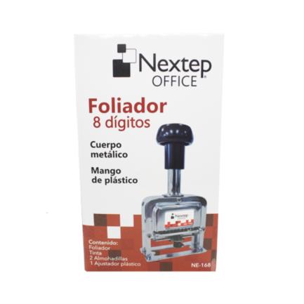 Foliador Nextep Acero 8 Dígitos - Ne-168 FullOffice.com