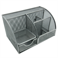 Organizador Nextep Malla Metálica 7 Secciones Plata - Ne-175P FullOffice.com