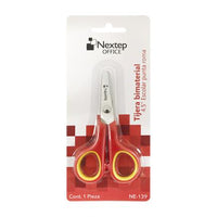 Tijera Nextep Bimaterial 4.5" Escolar Punta Roma - Ne-139